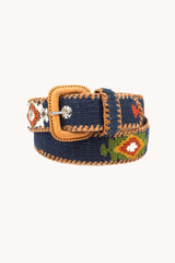 LA MANSA - Navy Ethnic Belt