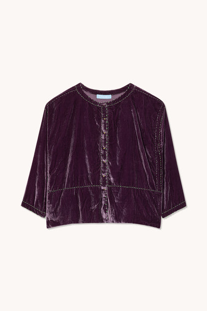THE BLUE ISLAND - Frieda Blouse Dark Mauve
