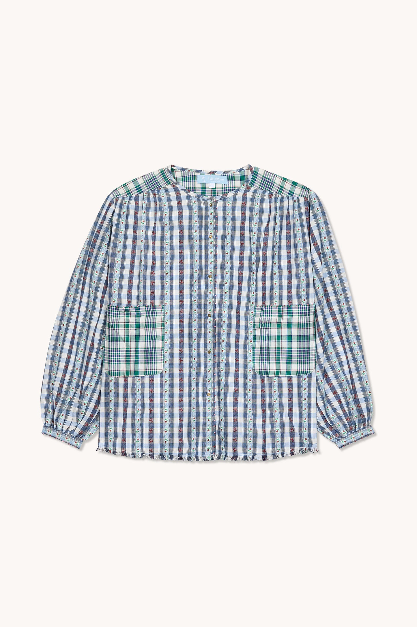 THE BLUE ISLAND - Kamini Floral Blouse