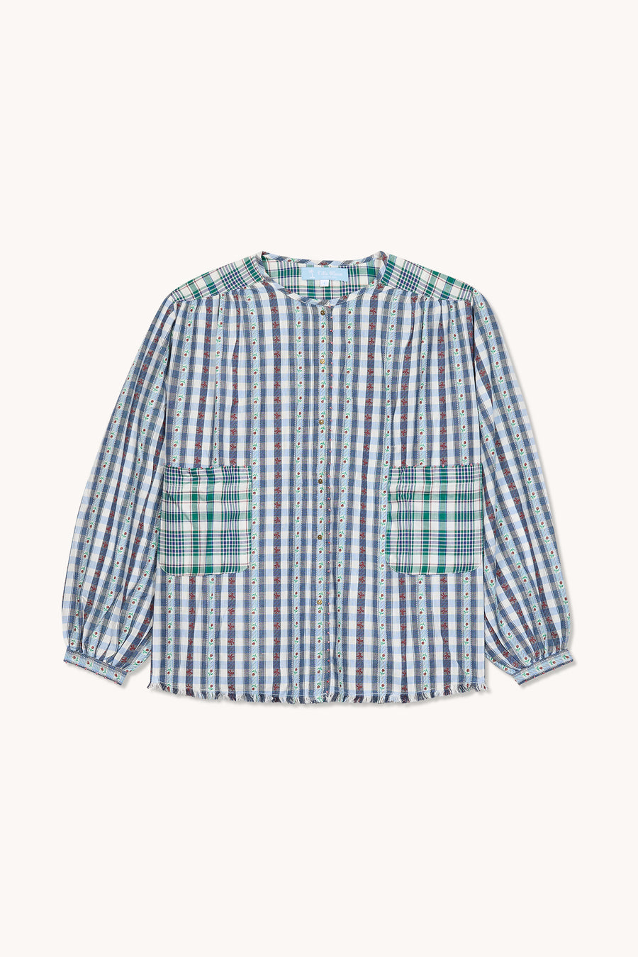 L'ÎLE BLEUE - Blouse Kamini Fleurs