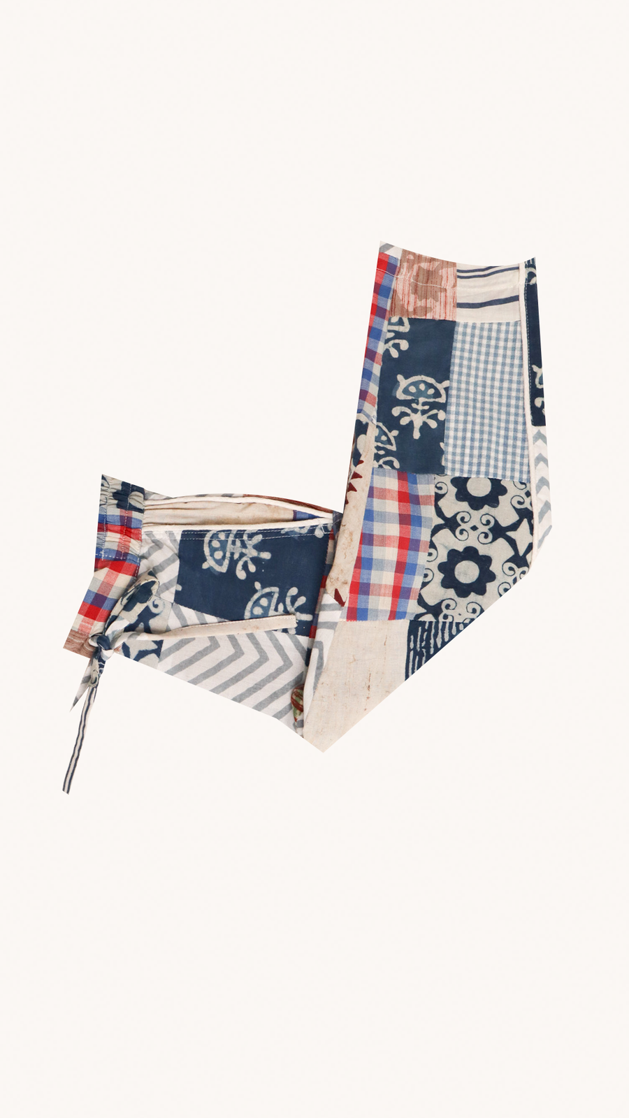 L'ÎLE BLEUE - New Boubou Pour Enfant Patchwork Indigo