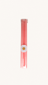 Ciergerie des Prémontrés - LOT DE 2 BOUGIES CONIQUES ROSE DRAGEE