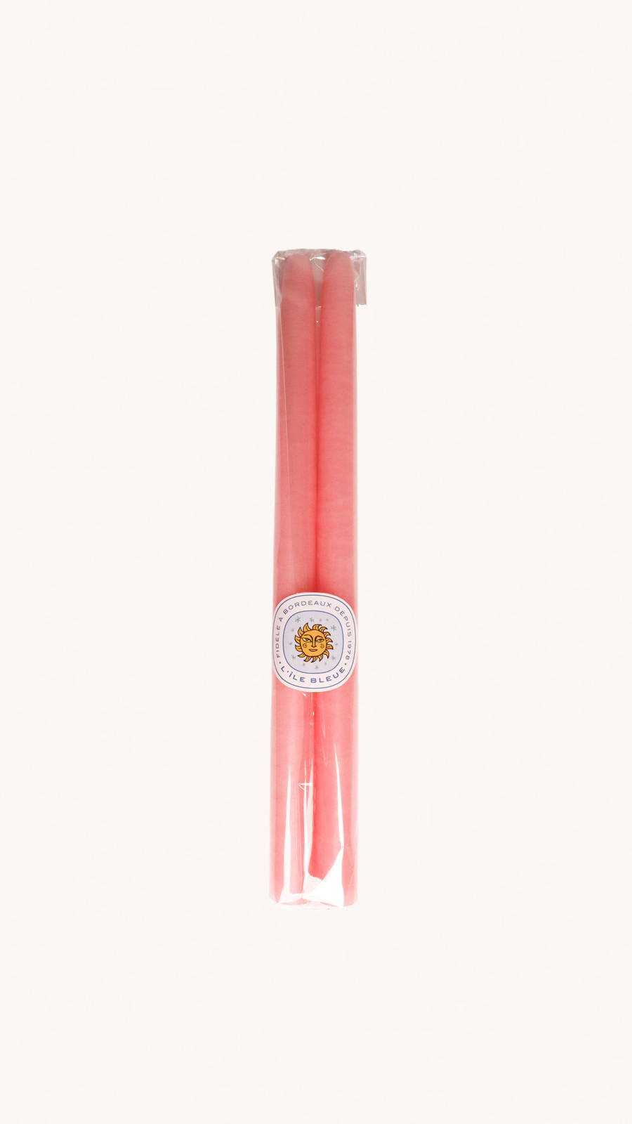 Ciergerie des Prémontrés - LOT DE 2 BOUGIES CONIQUES ROSE DRAGEE