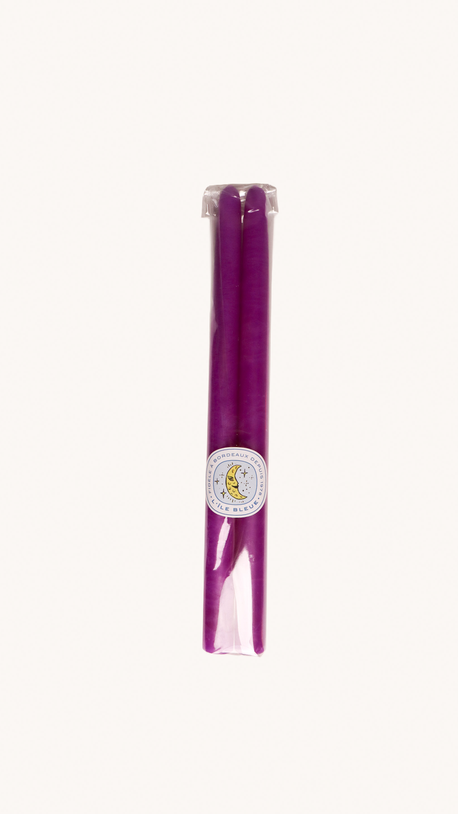 Ciergerie des Prémontrés - LOT DE 2 BOUGIES CONIQUES VIOLETTE