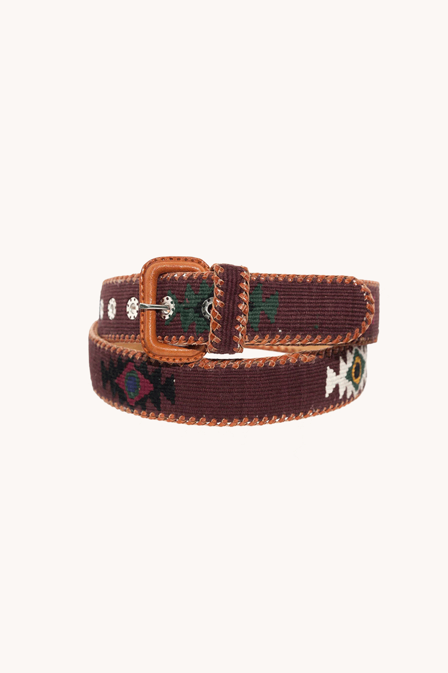 LA MANSA - Chocolate Ethnic Belt