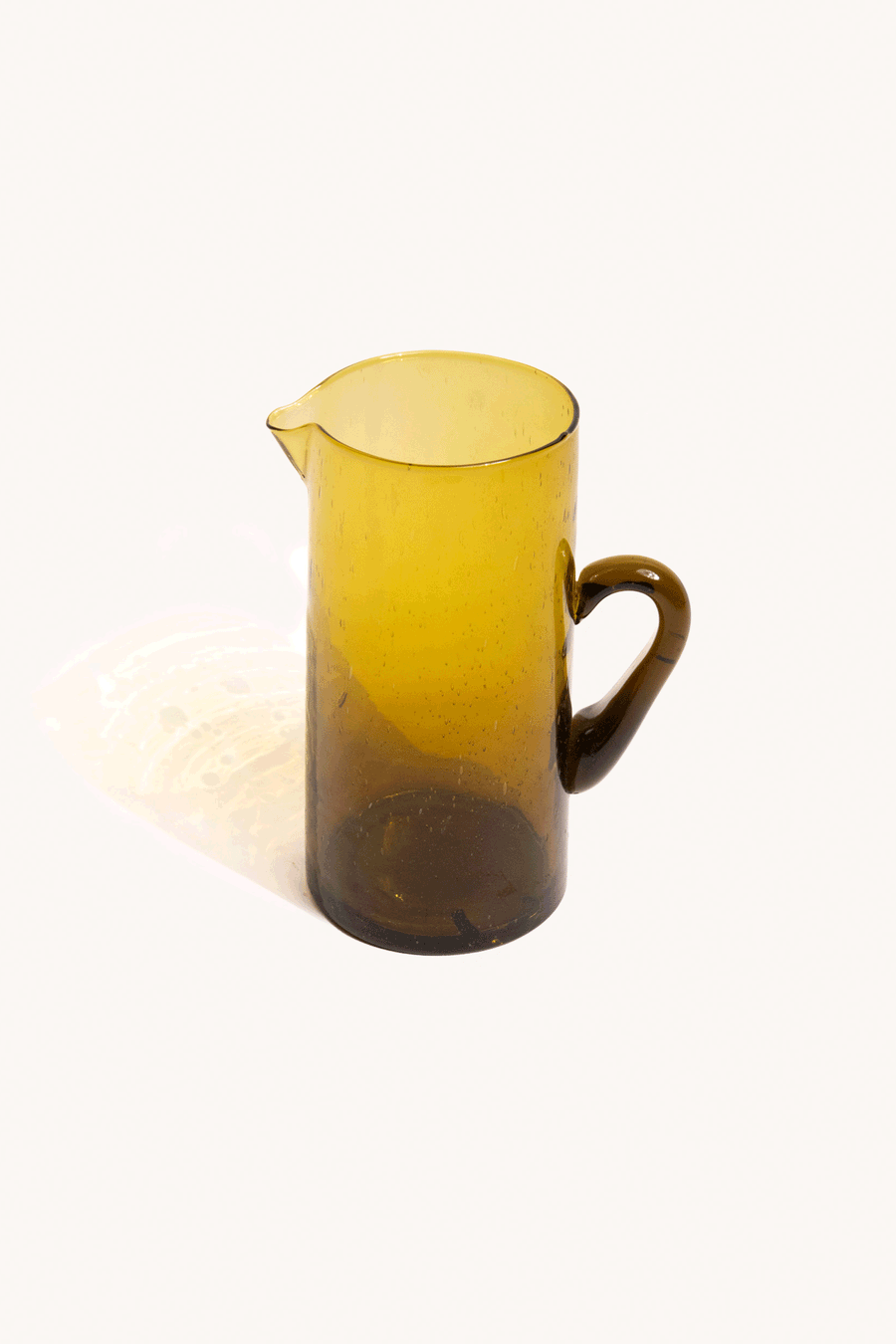 L'ÎLE BLEUE - CARAFE EN VERRE JAUNE