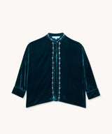 L'ÎLE BLEUE - BLOUSE CATHERINE DARK GREEN