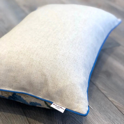 MILA MIRO - COUSSINS IKAT VELOURS VERT