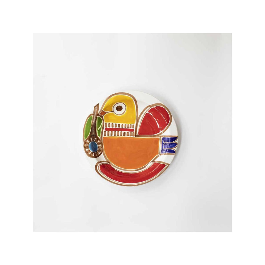 Assiette ronde Strombolicchio Ceramiche De Simone multicolore, vue principale
