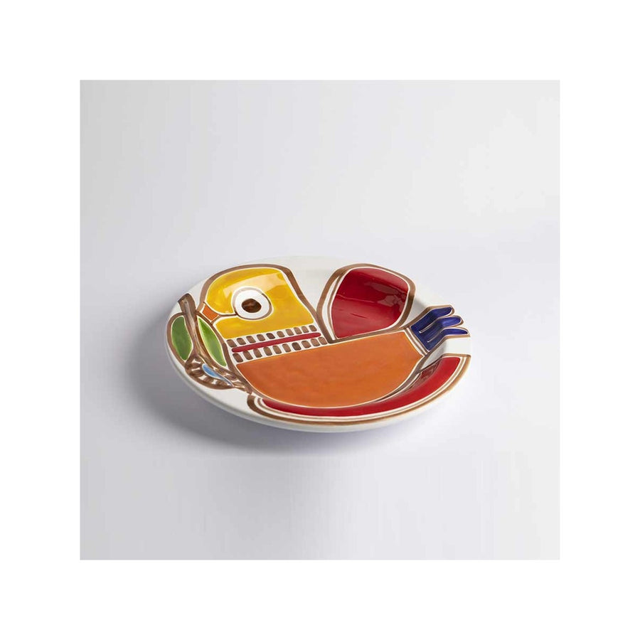 Assiette ronde Strombolicchio Ceramiche De Simone multicolore, deuxième vue