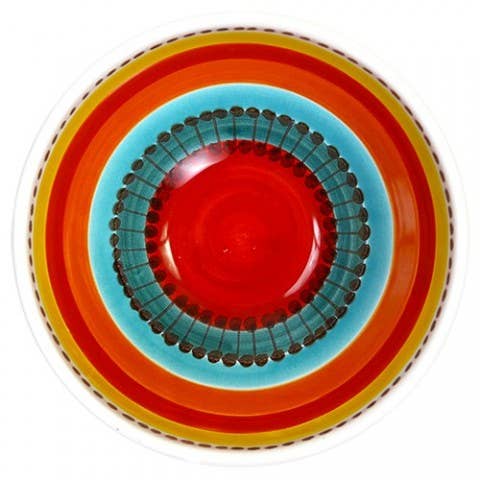 Bol Pantelleria Ceramiche De Simone rouge et bleu, vue principale