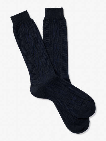 ROYALTIES - Aran Navy Socks