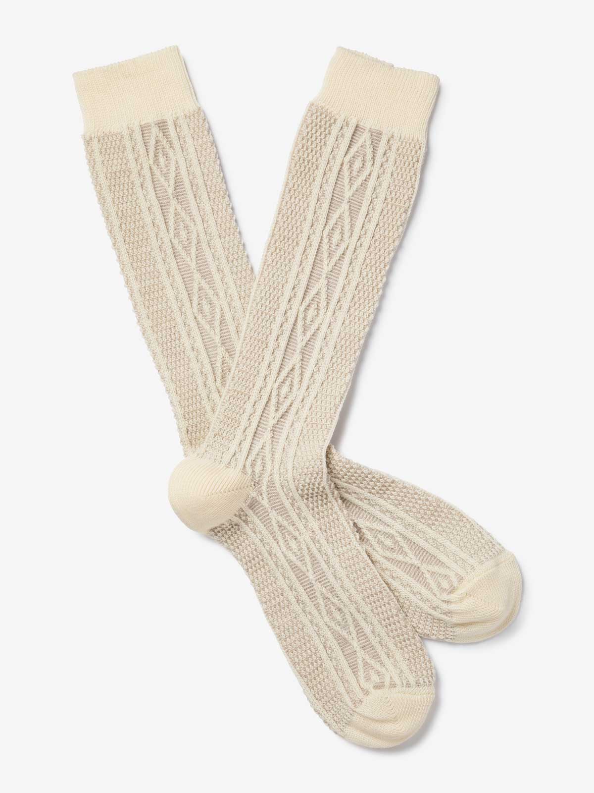 ROYALTIES - Natural Aran Socks