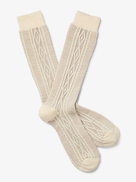 ROYALTIES - Natural Aran Socks