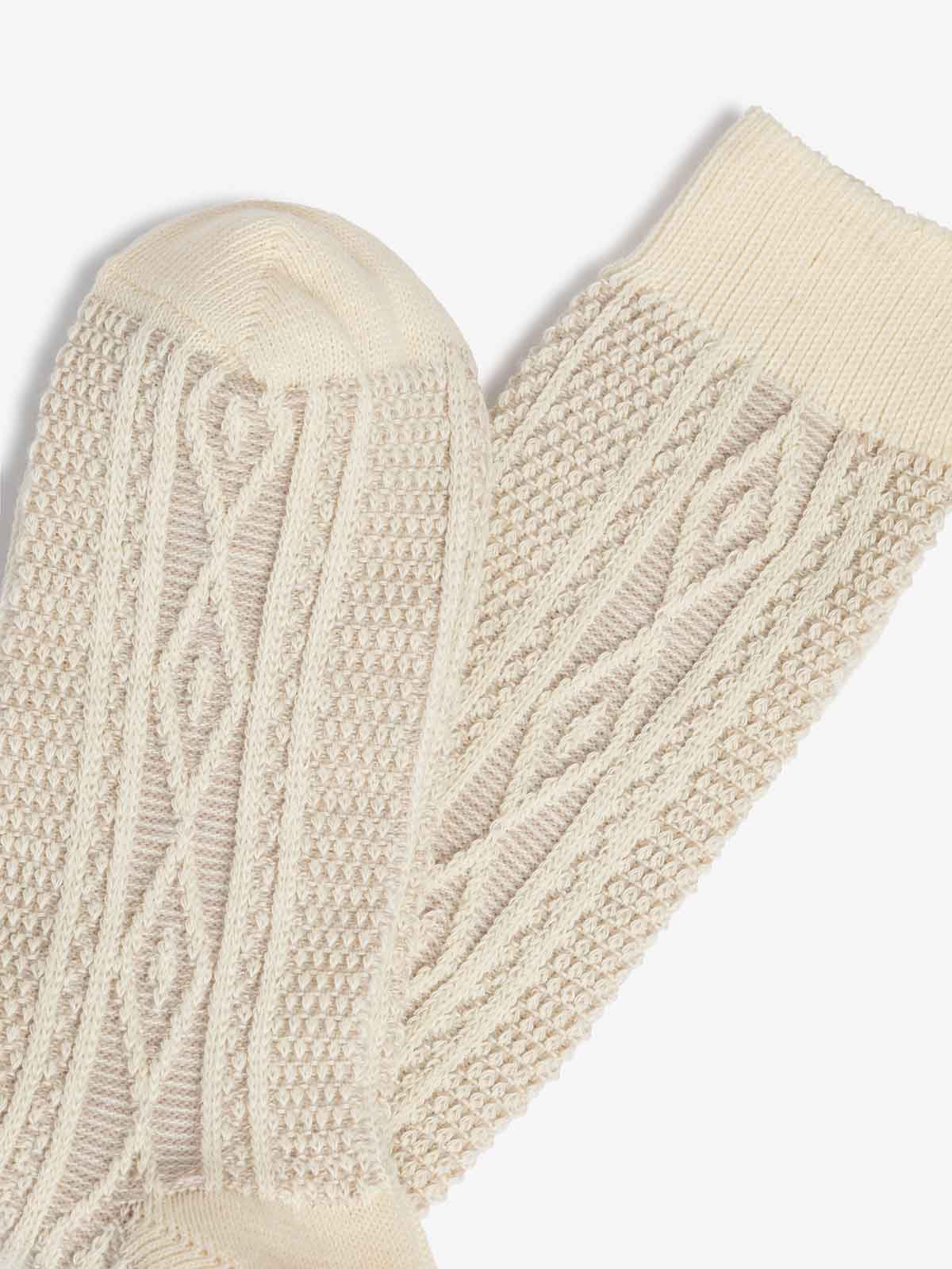 ROYALTIES - Natural Aran Socks