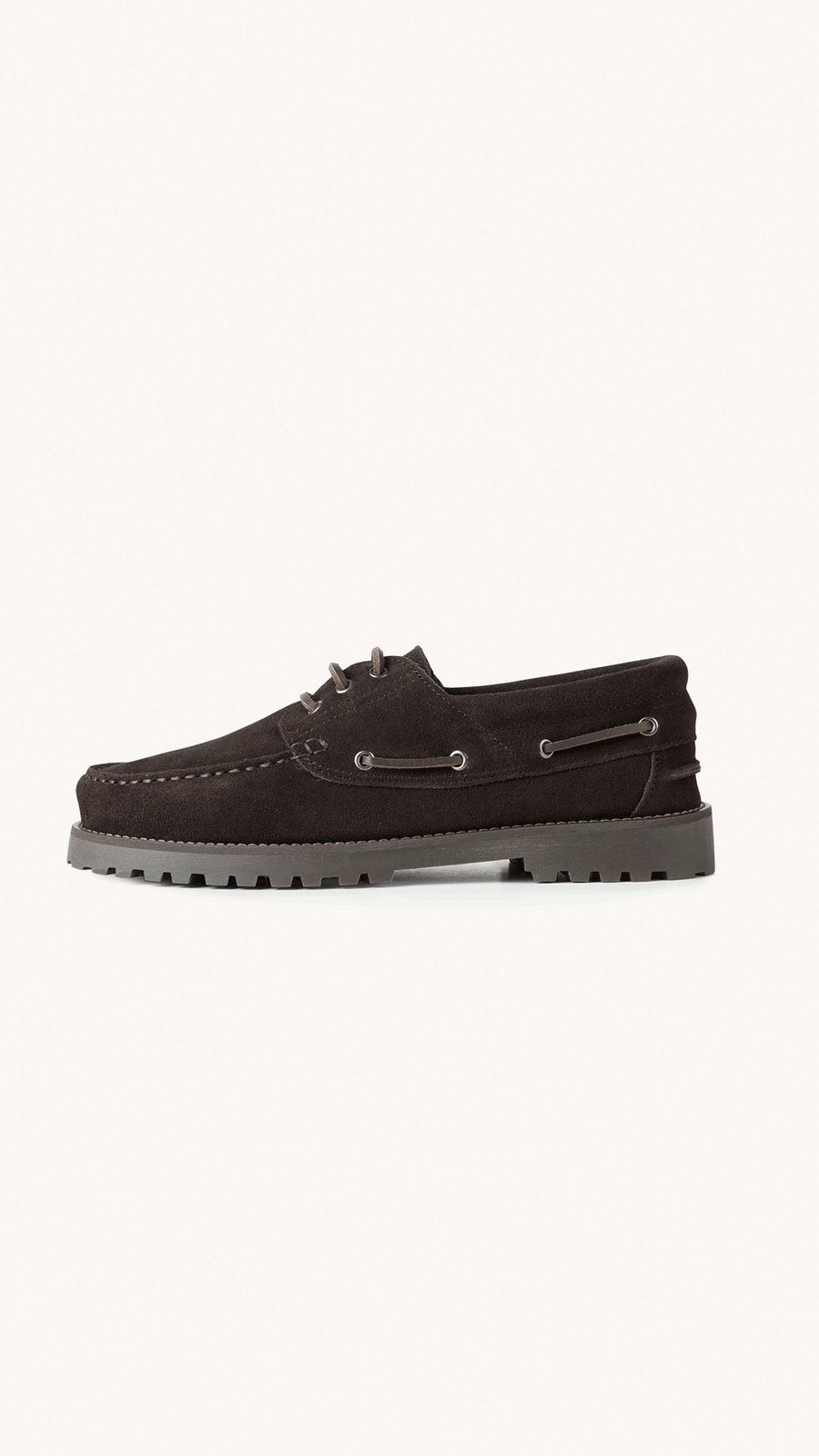 Garment Project - Chaussures Bateau Homme Suède Marron