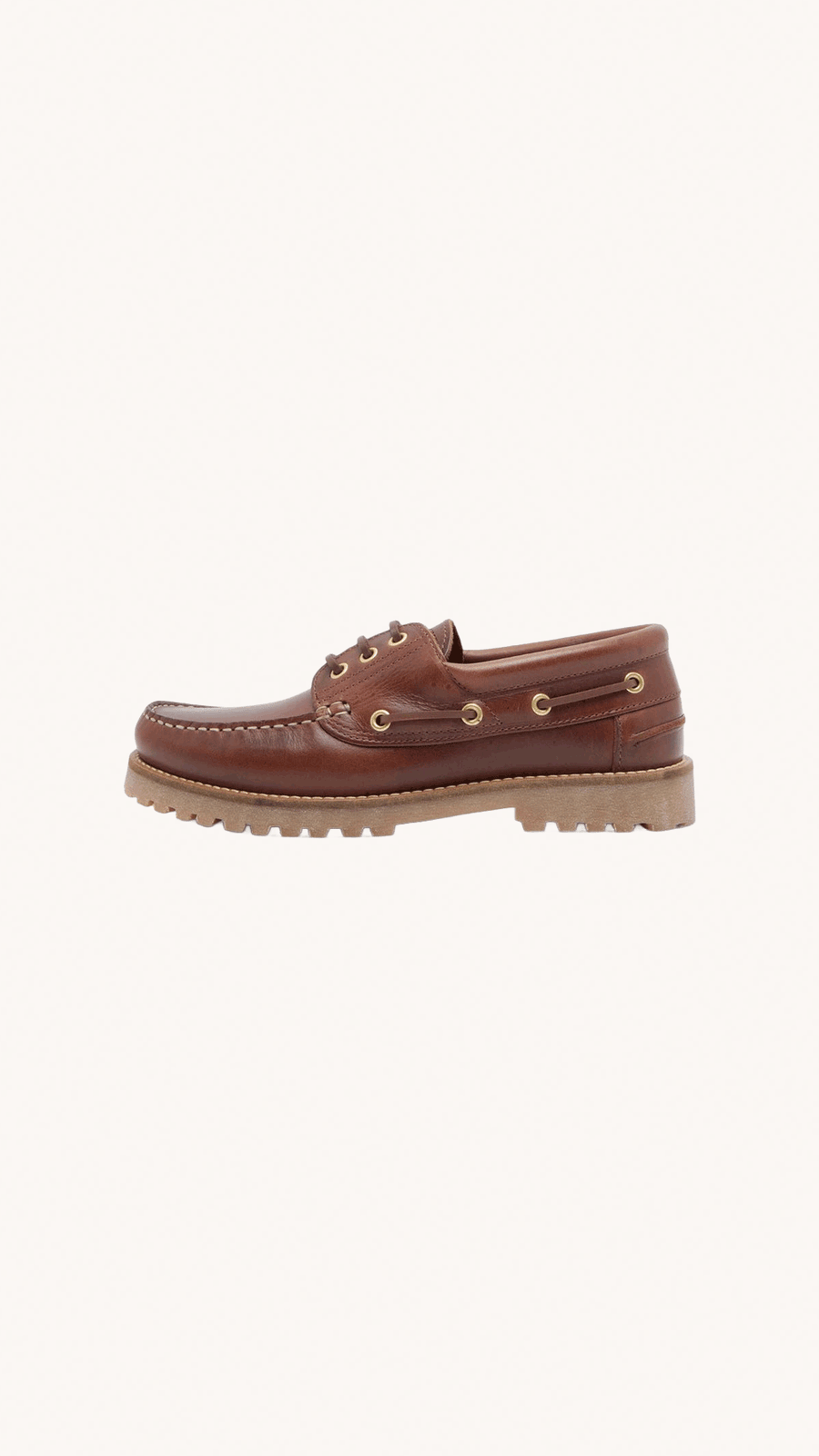 GARMENT PROJECT - Chaussures bateau homme cuir marron