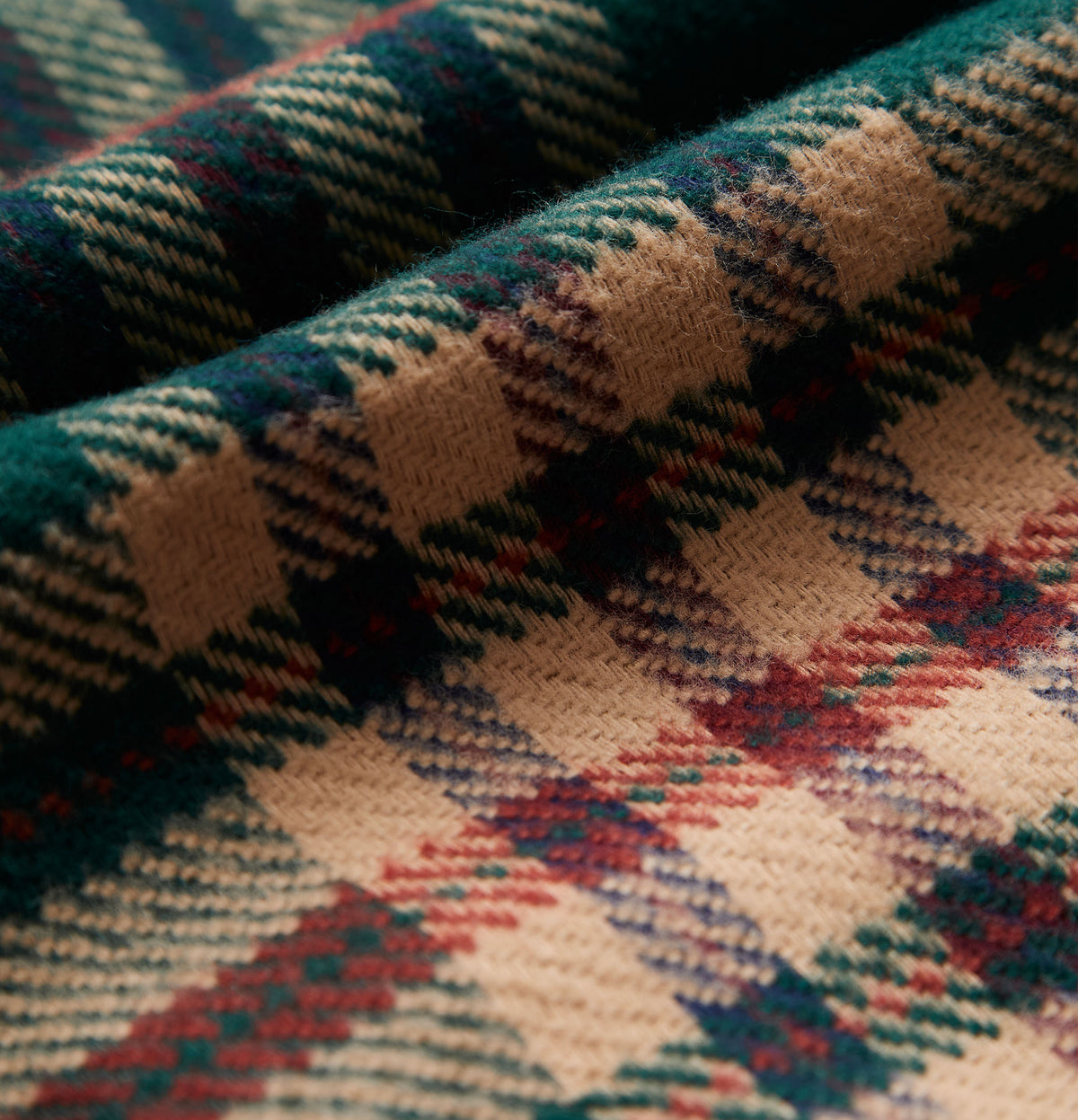 Chemise Cervo Green Portuguese Flannel à motif tartan vert