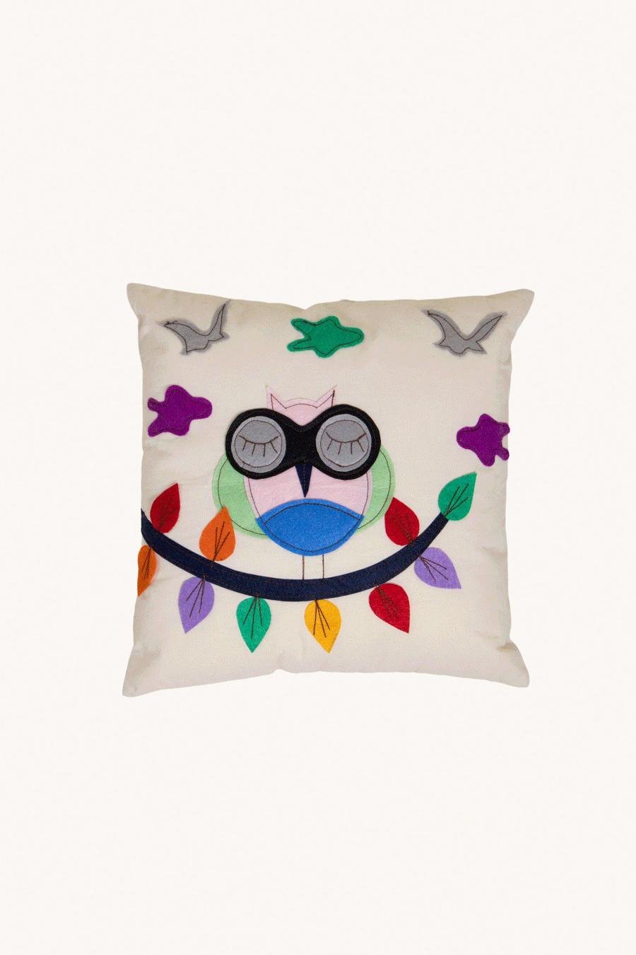 L'ÎLE BLEUE - Owl Cushion Cover