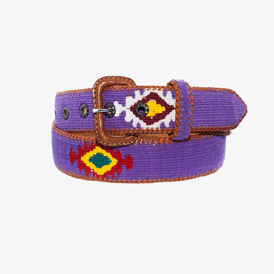 Ceinture tissée unisexe La Mansa Violet, vue principale