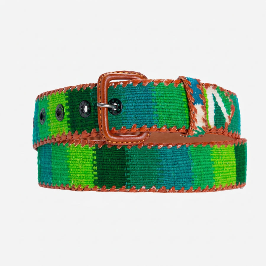 Ceinture tissée unisexe La Mansa Vert Andalucía, vue principale