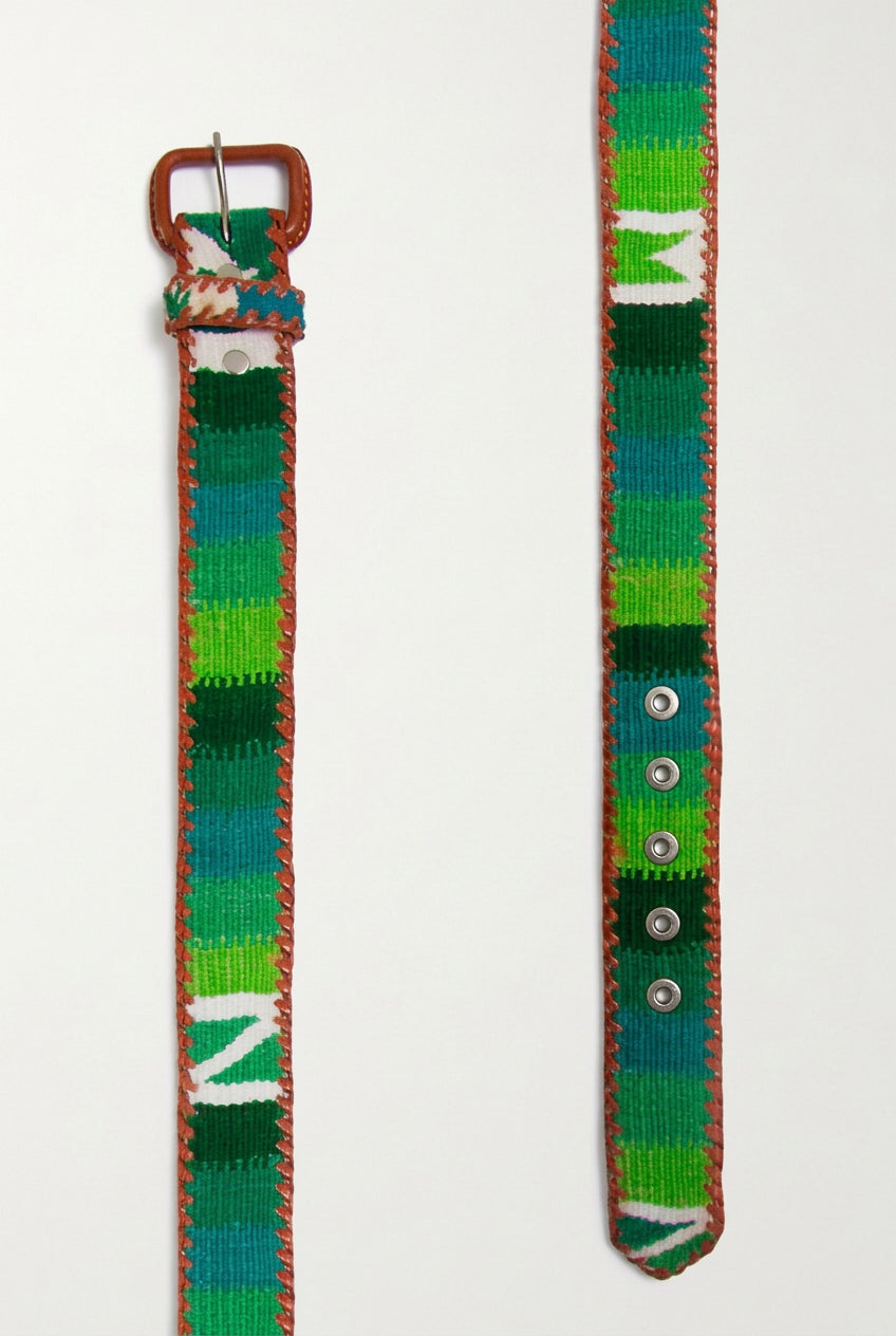 Ceinture tissée unisexe La Mansa Vert Andalucía, deuxième vue