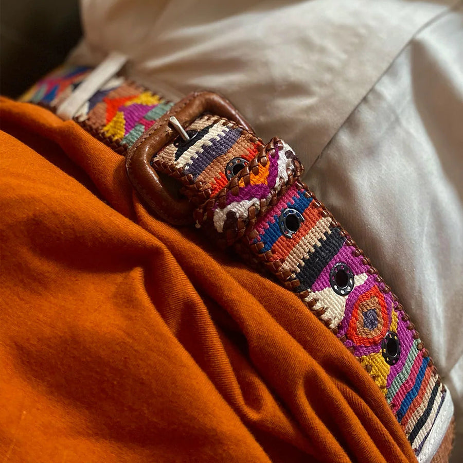 Ceinture tissée unisexe La Mansa Arcoiris, deuxième vue