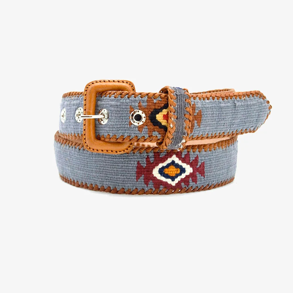 Ceinture tissée unisexe La Mansa Gris Perle, vue principale