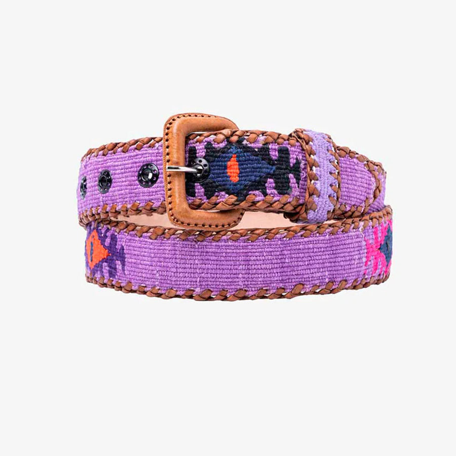 Ceinture tissée unisexe La Mansa Lilas, vue principale