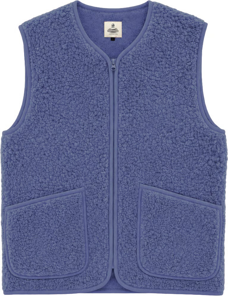 Veste sans manches Pepitko Coldbreaker en laine bouclée Blueblue, vue principale