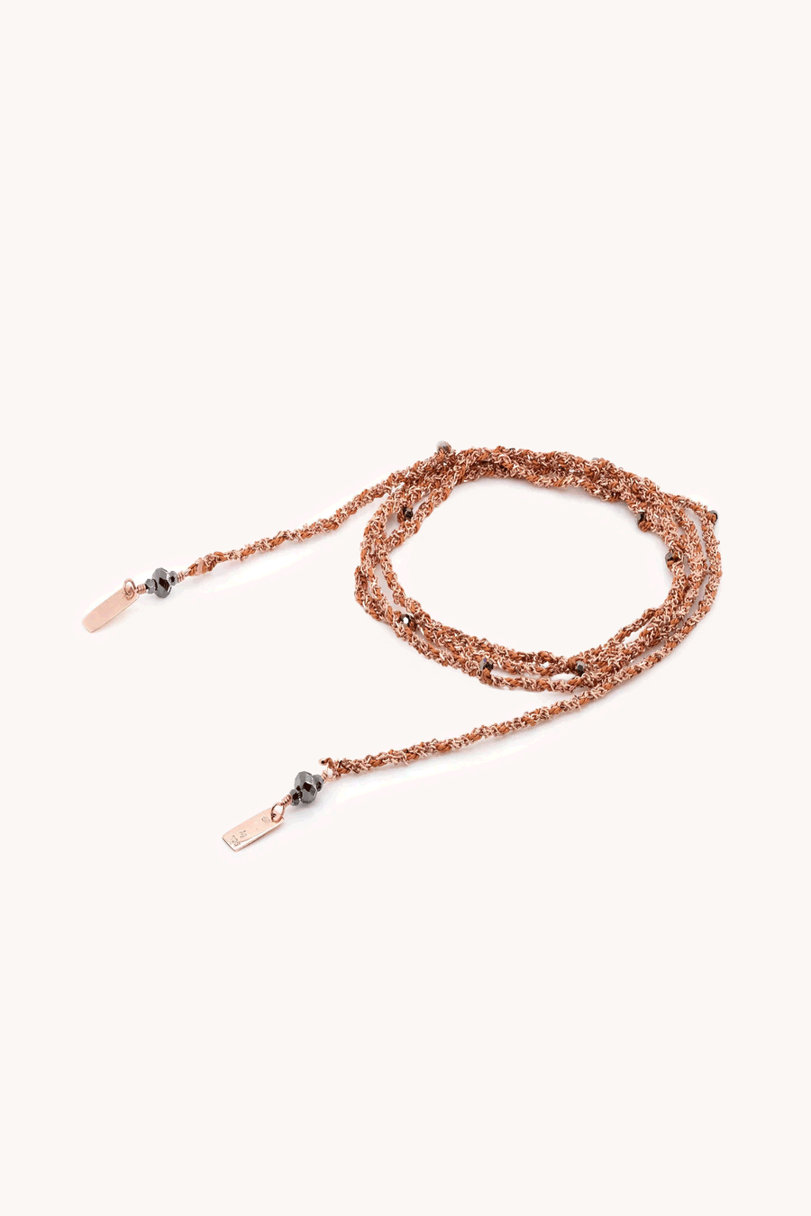 MARIE LAURE CHAMOREL - Collier N.182 Or Rose Caramel