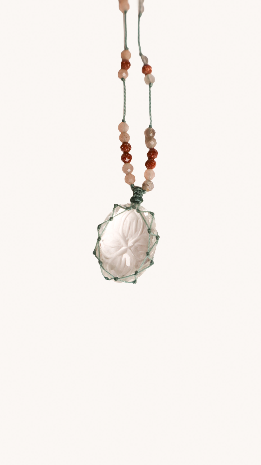 RHAKI ME - Collier Pour Femme En Cristal Transparent