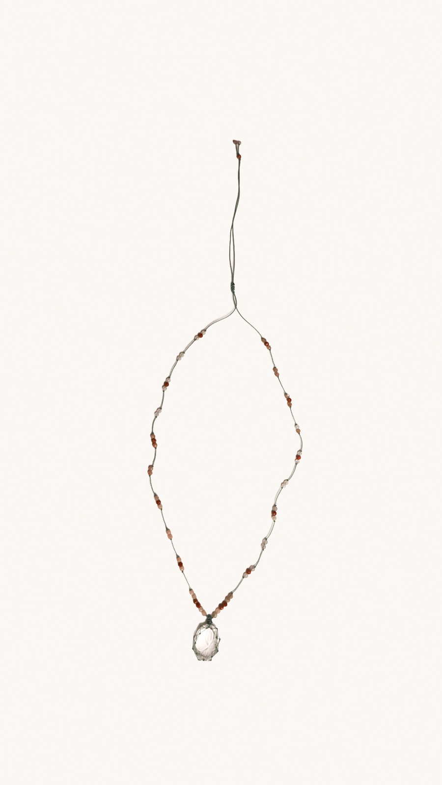 RHAKI ME - Collier Pour Femme En Cristal Transparent