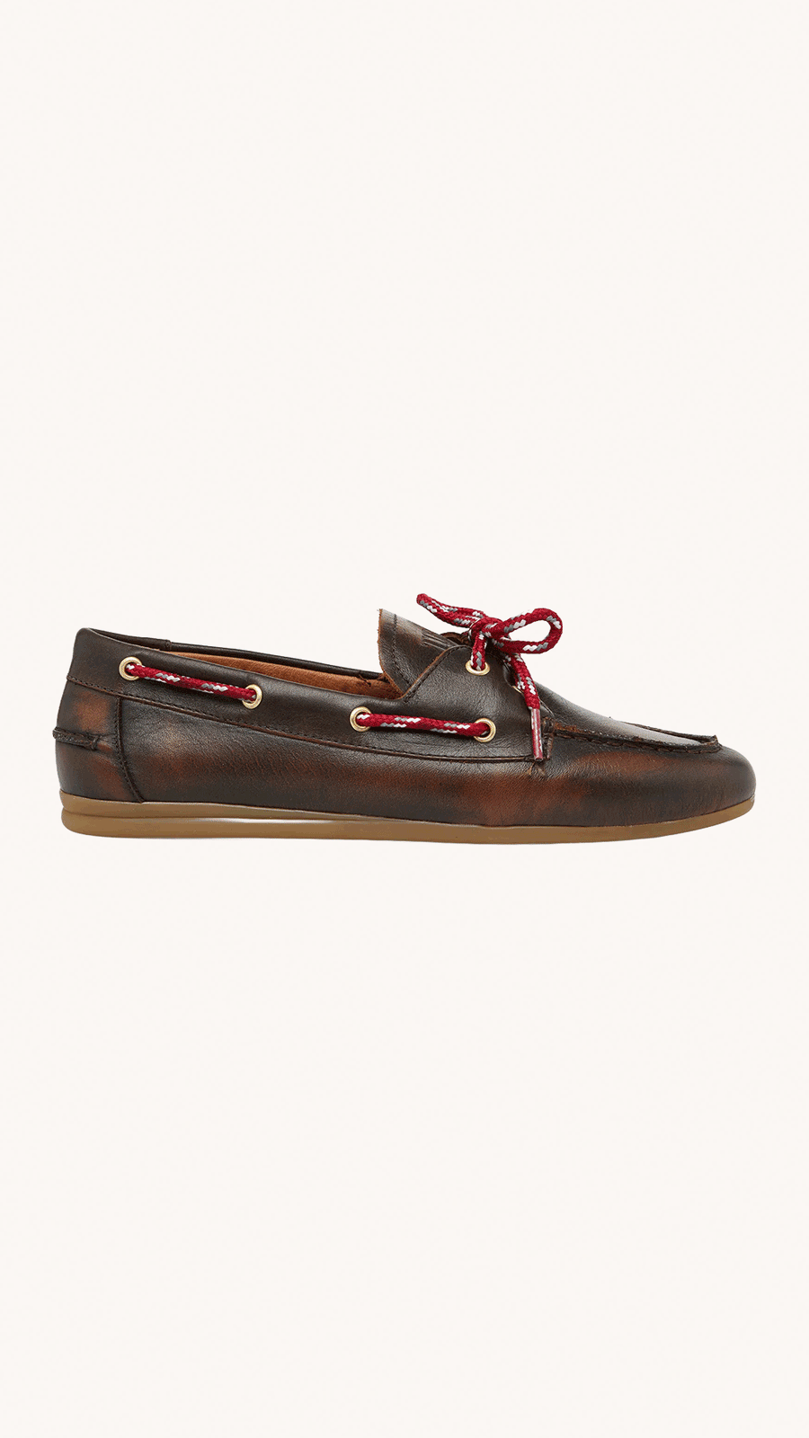 TORAL - Mocassins Femme Penny Marron et Bordeaux