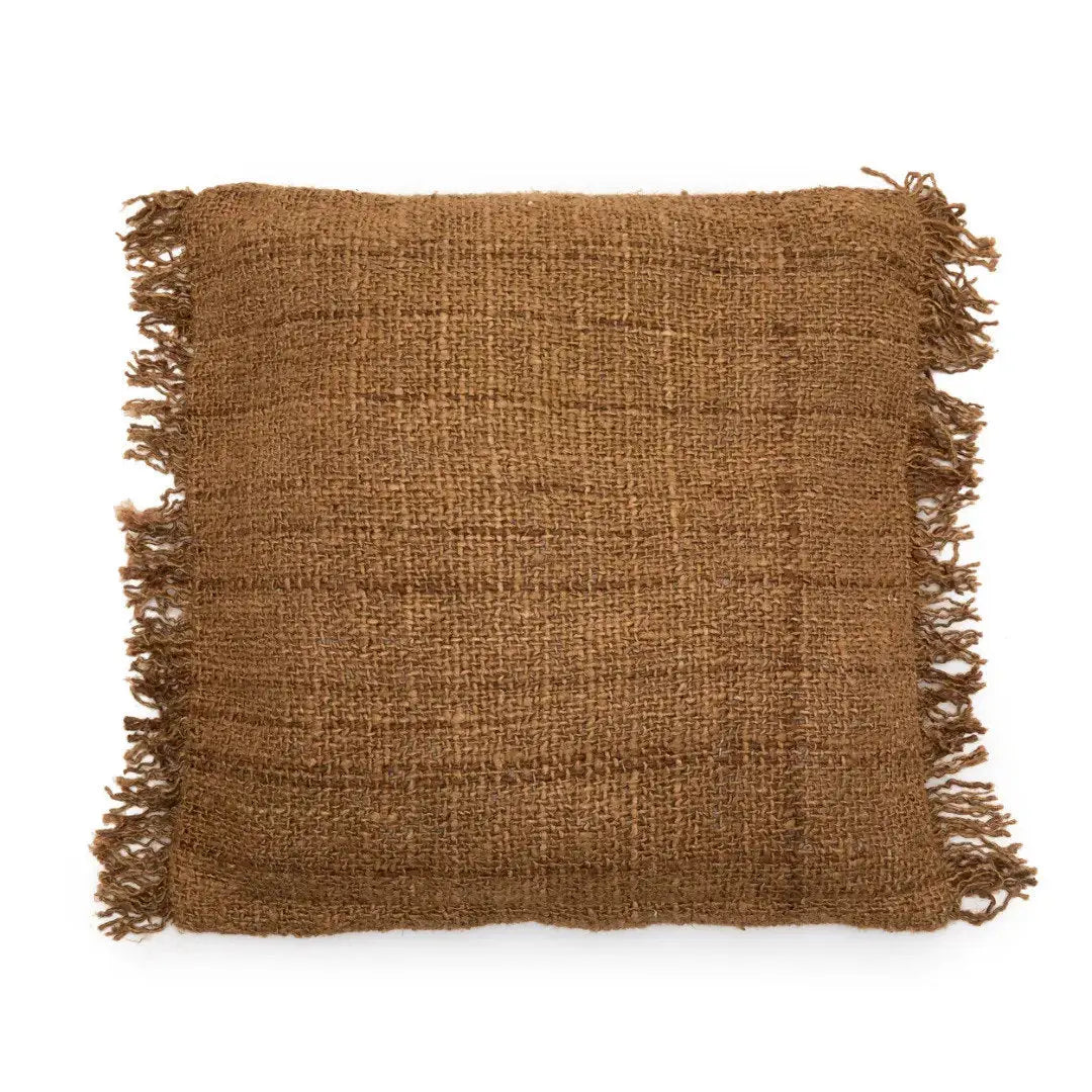 BIZAR BAZAR LIVING - HOUSSE DE COUSSIN MARRON OMG
