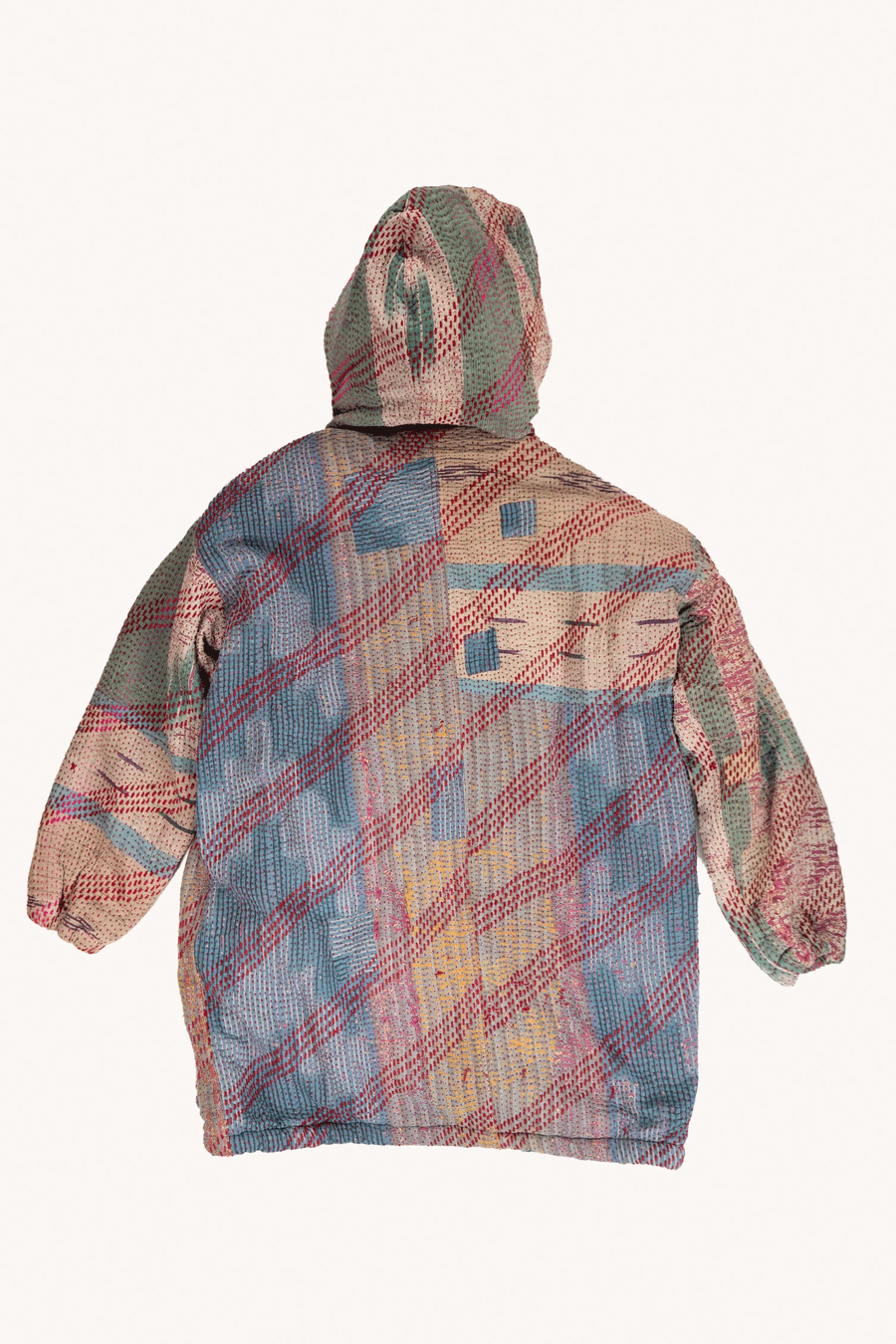 L'ÎLE BLEUE - MANTEAU LONG KANTHA FOURRÉ MEENU