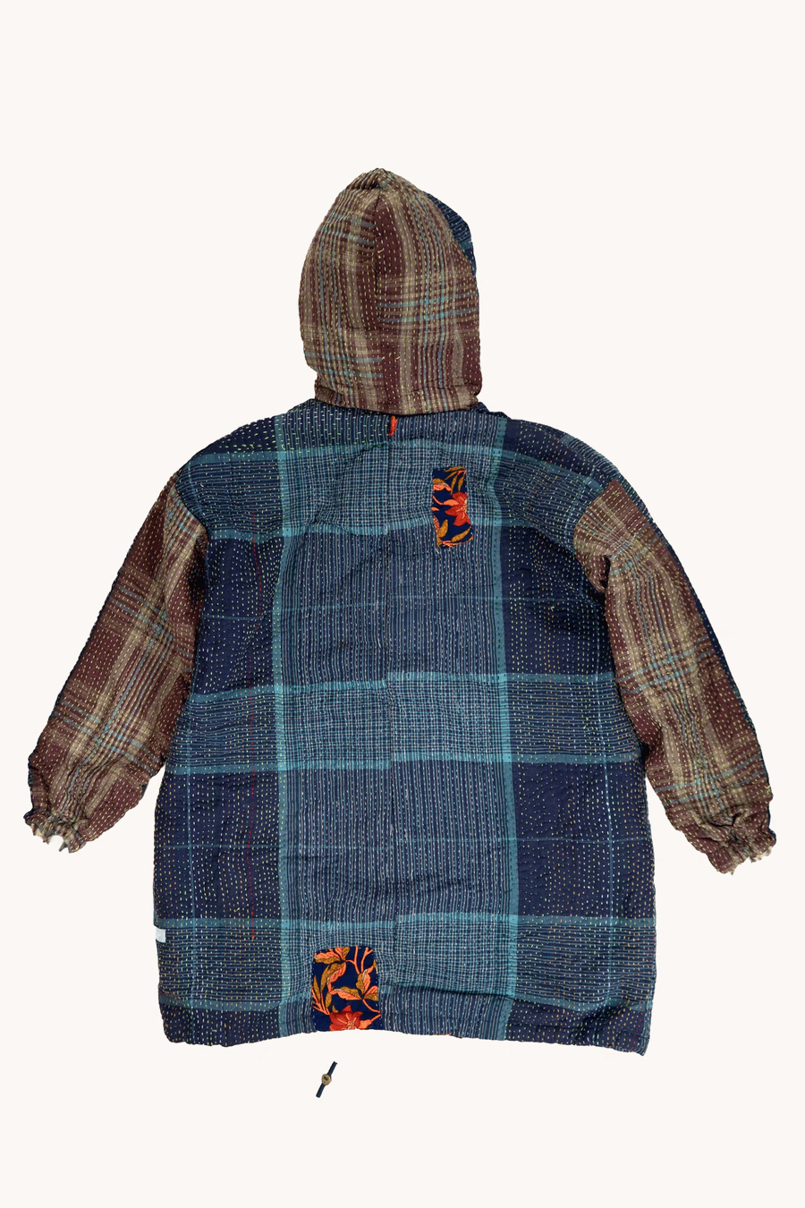 L'ÎLE BLEUE - MANTEAU LONG KANTHA FOURRÉ MEENU