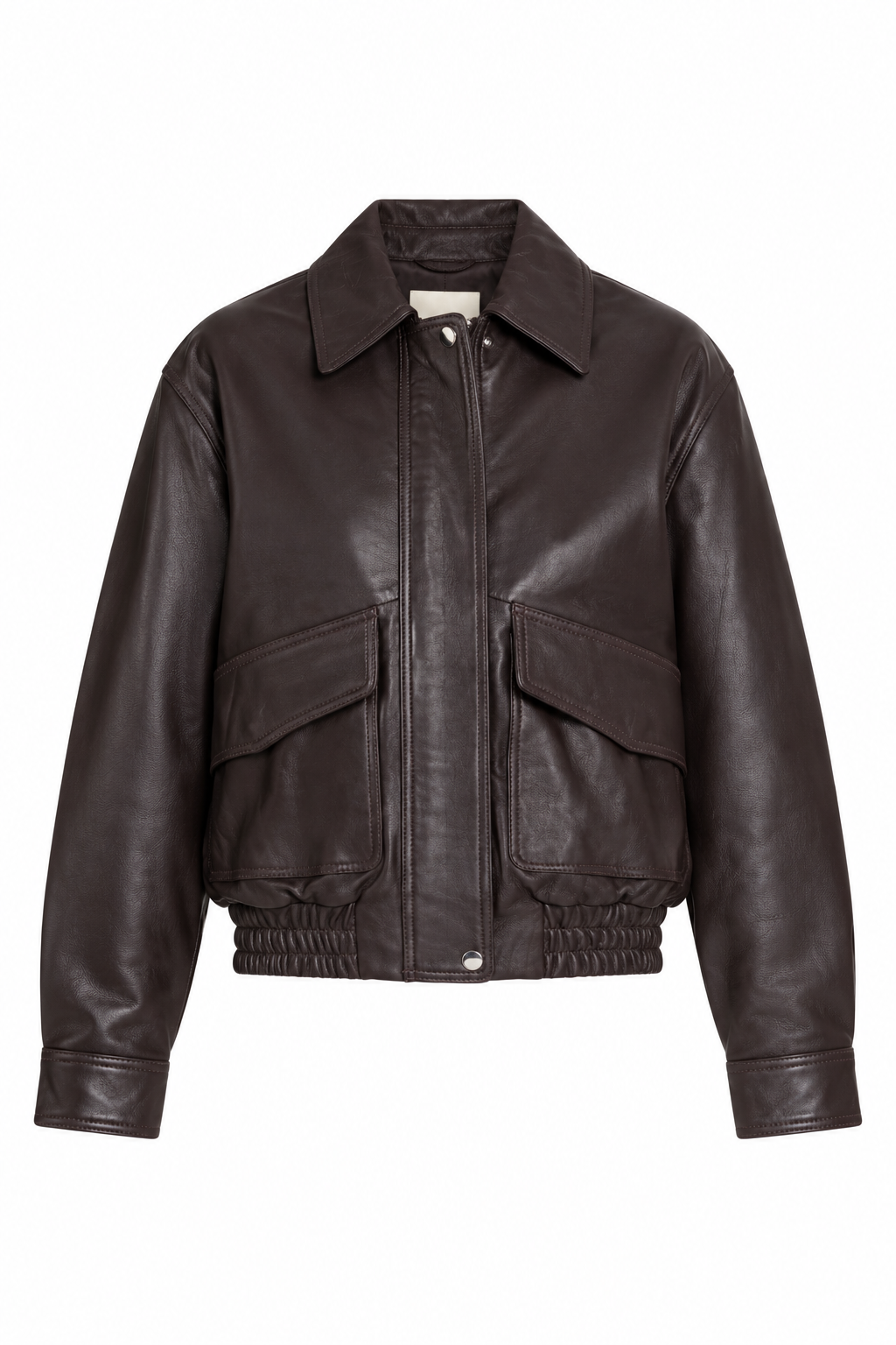 Blouson cuir femme REYNA Dark Wine vue packshoot
