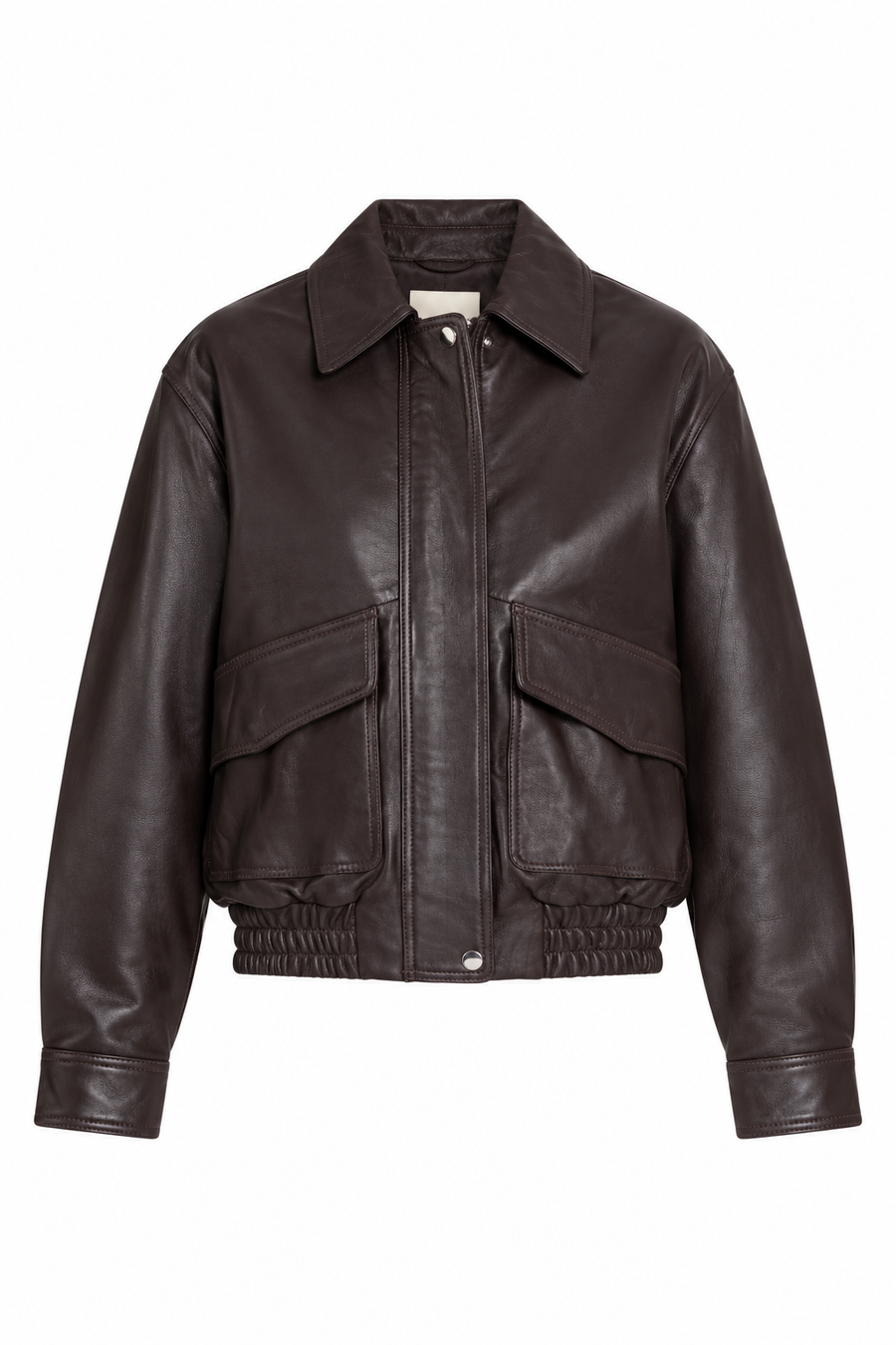 Blouson cuir femme REYNA Dark Wine vue packshoot
