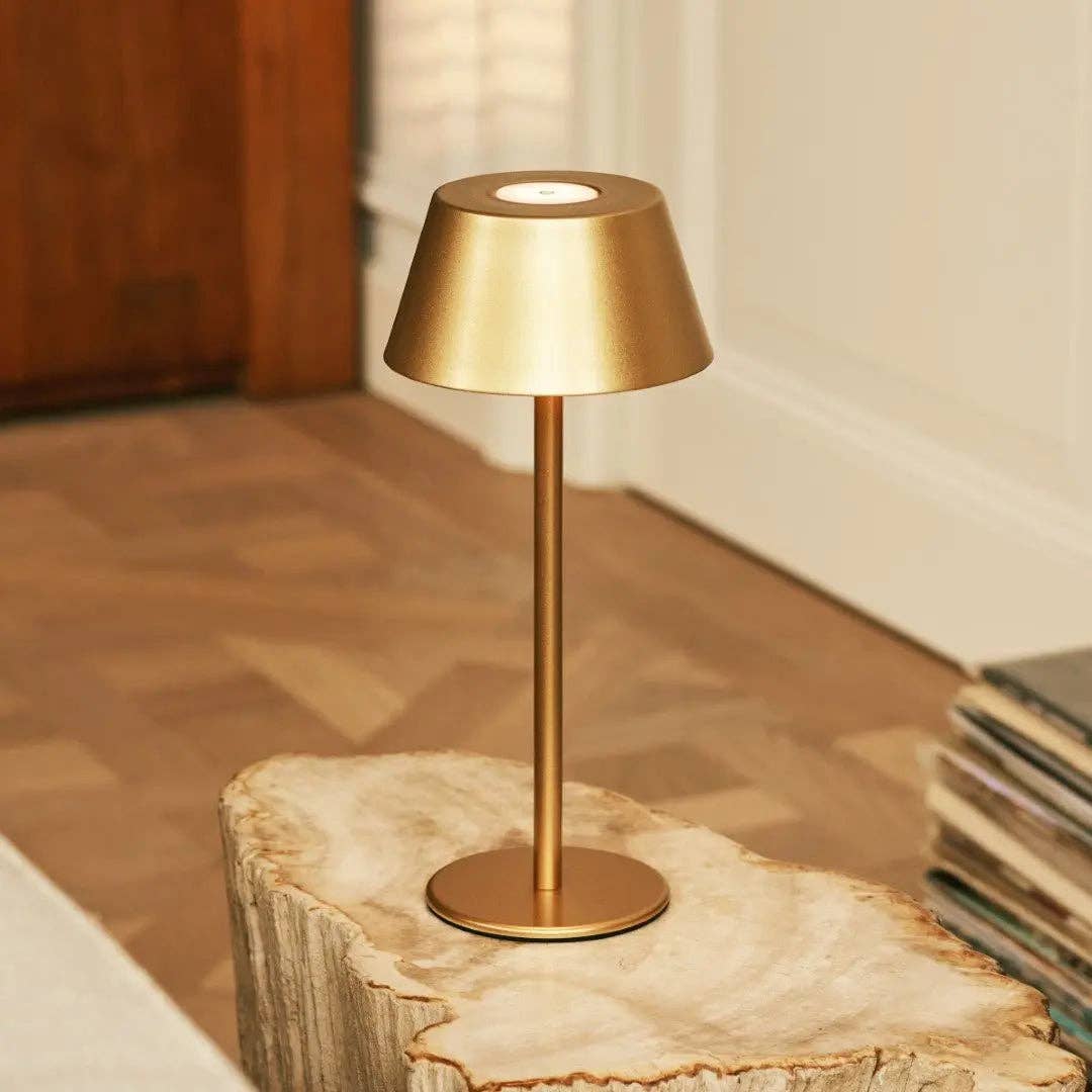 Lampe sans fil Milou dorée Tavellio, dernière vue
