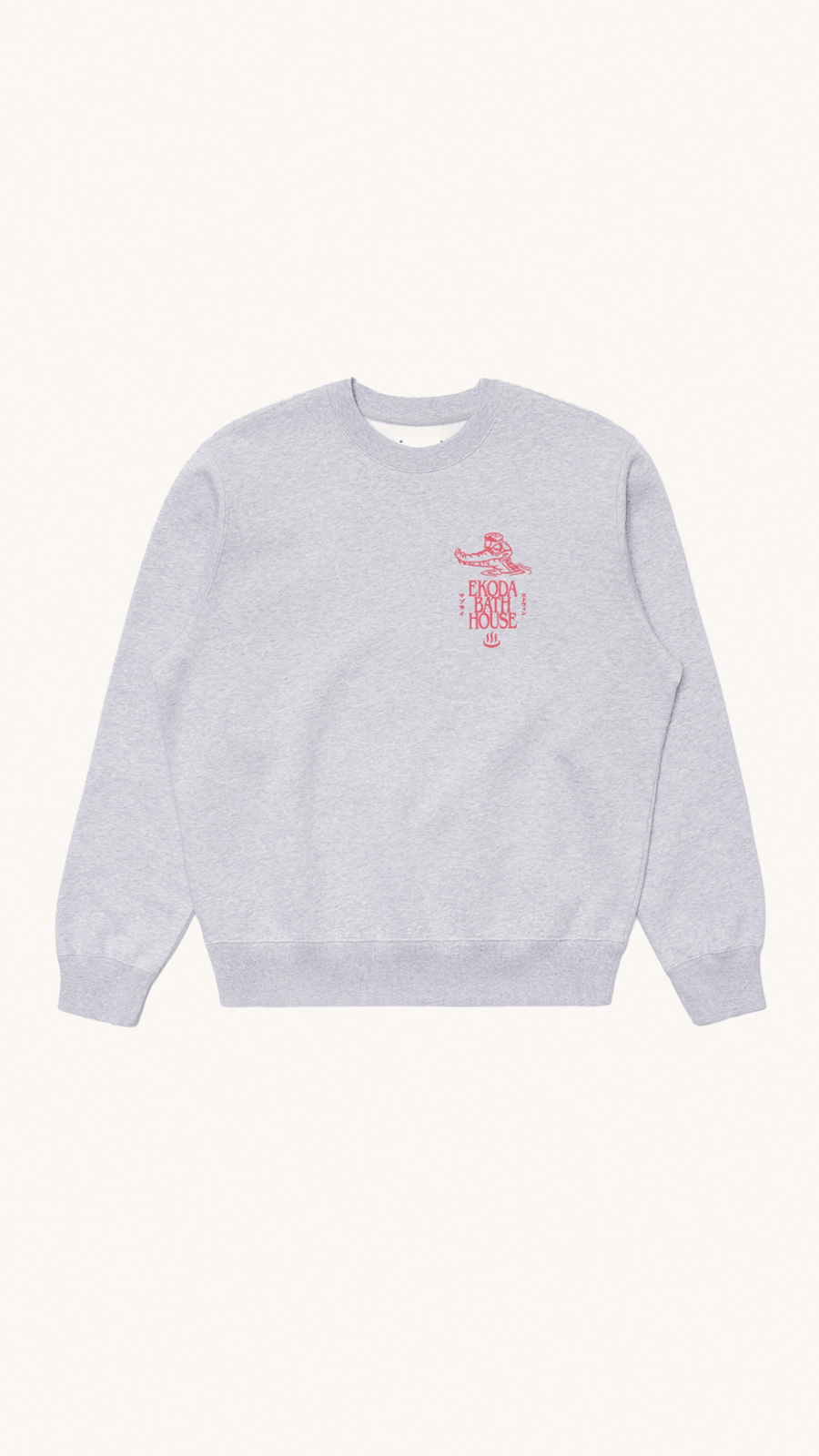 EDWIN - Sweat gris Homme Gris et Rouge
