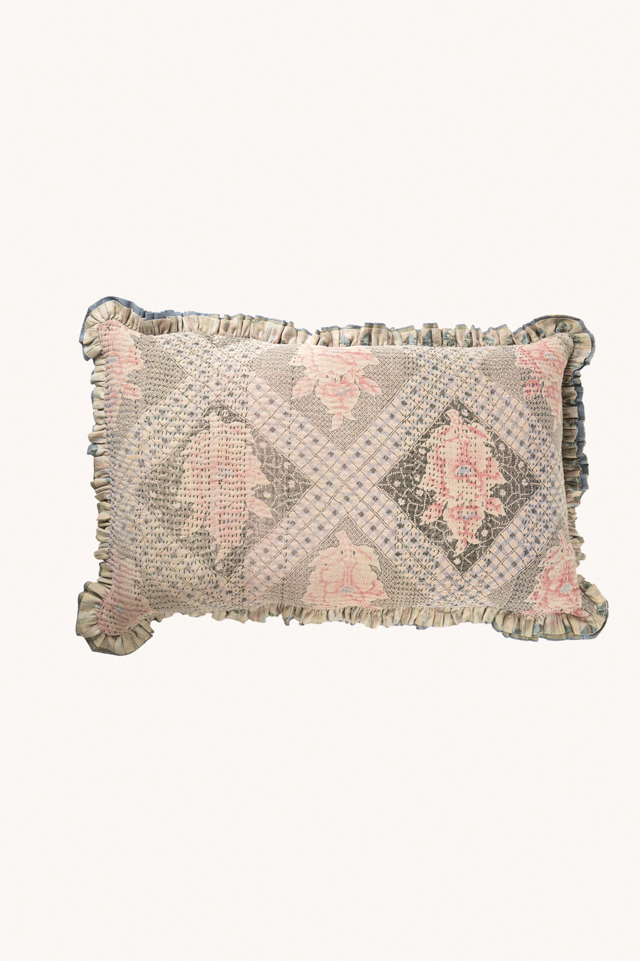 L'ÎLE BLEUE - COUSSIN EN KANTHA 76