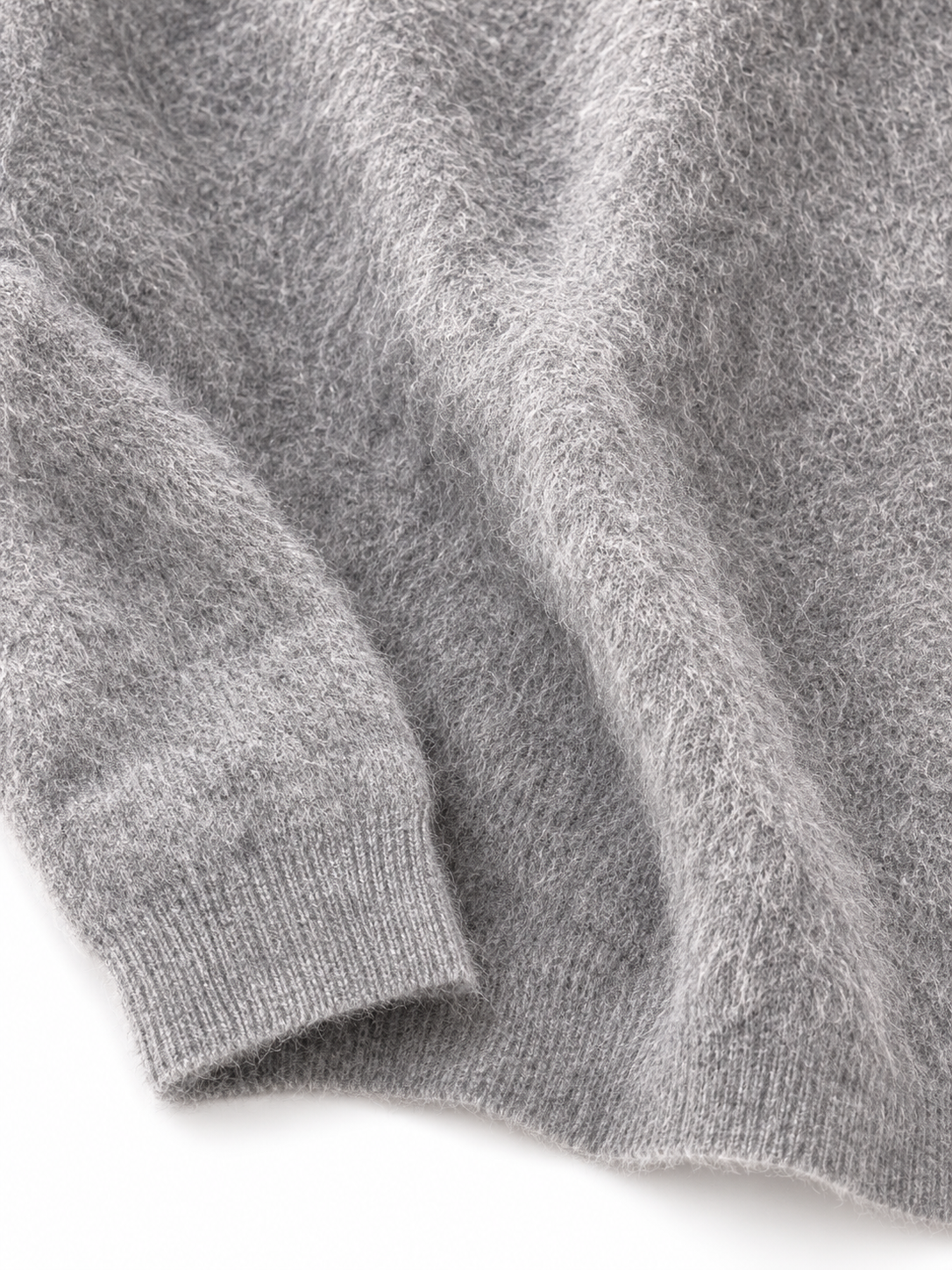 Pull ras de cou femme Esthème raccoon coloris hibou, troisième vue