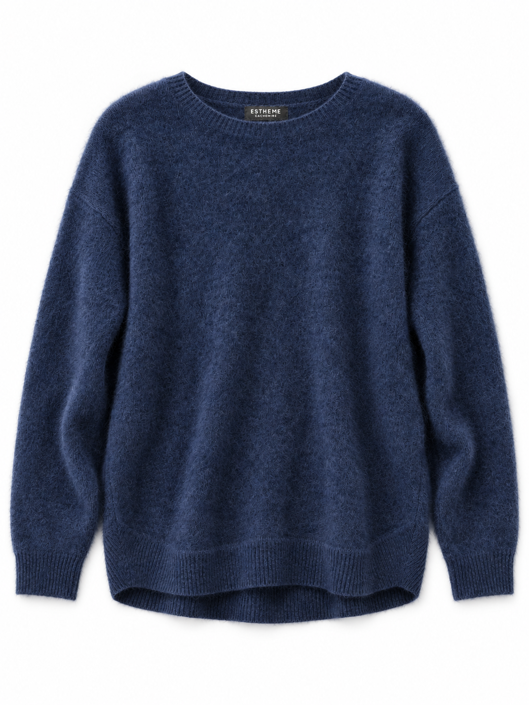 Pull ras de cou femme Esthème raccoon coloris nuit, vue principale