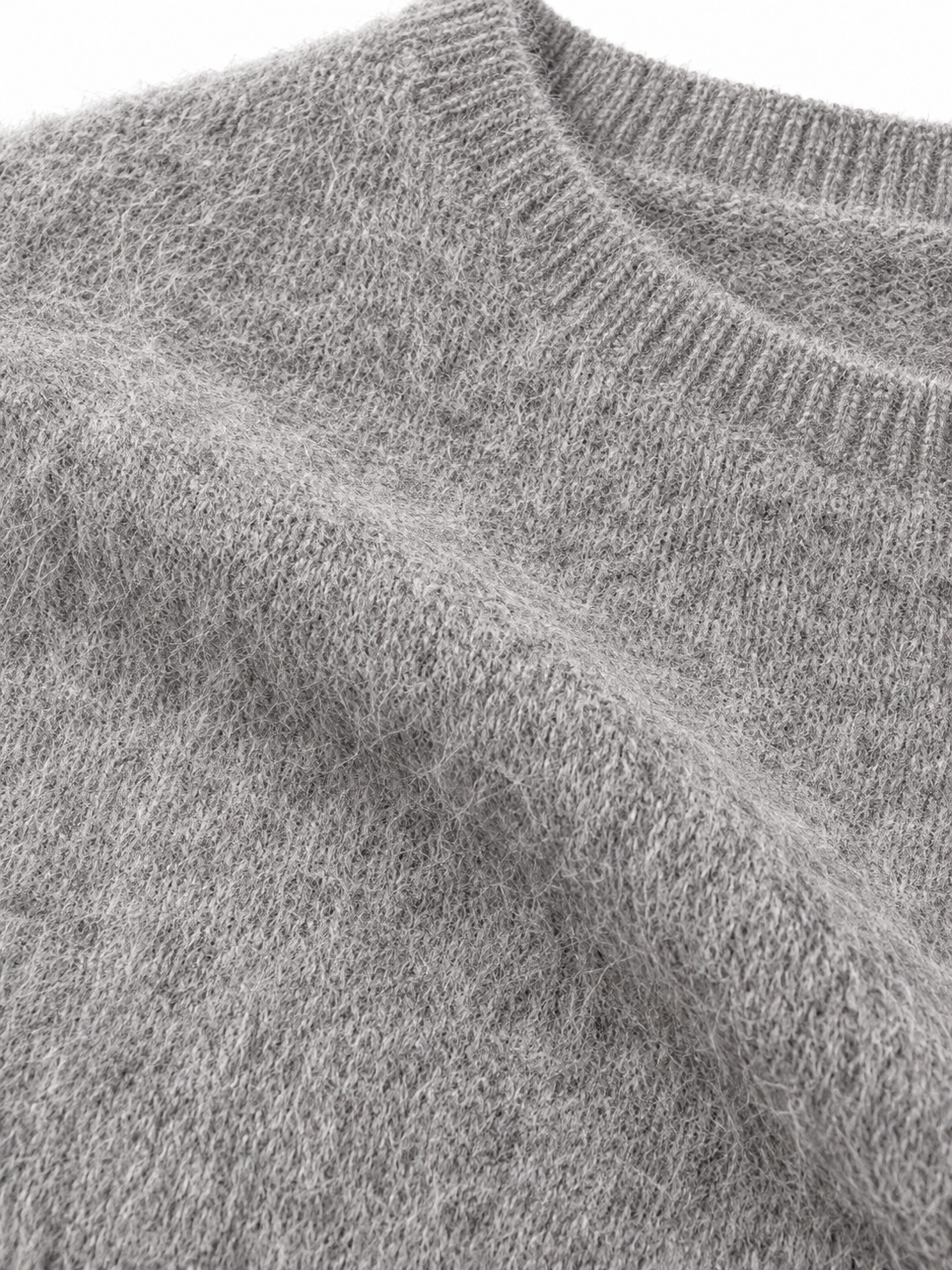 Pull ras de cou manches courtes Esthème coloris hibou, quatrième vue