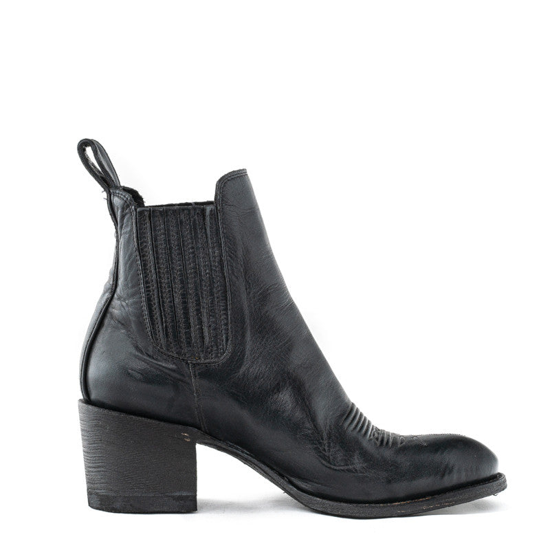 MEXICANA – Estudio Bis Schwarzes Rancheiro-Rindsleder