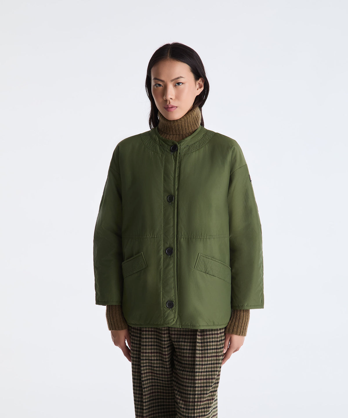Veste réversible Peuterey détail col en fourrure
