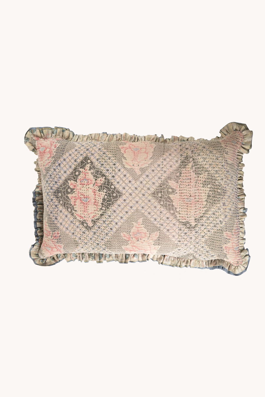 L'ÎLE BLEUE - COUSSIN EN KANTHA 76