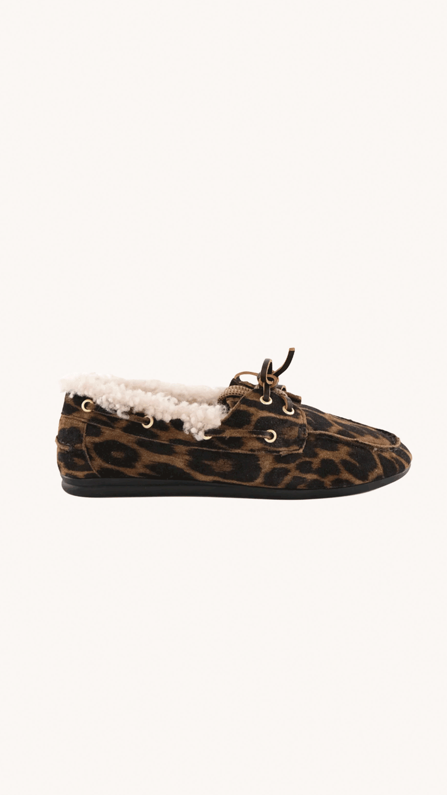 TORAL - Mocassins Femme Nahua Leopard Fourrées