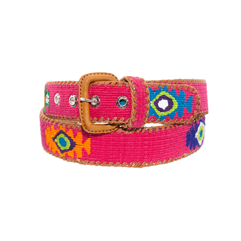 LA MANSA - Fuscia Ethnic Belt